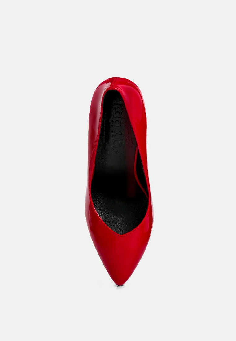 ROTHKO Red Platform Stiletto Pumps