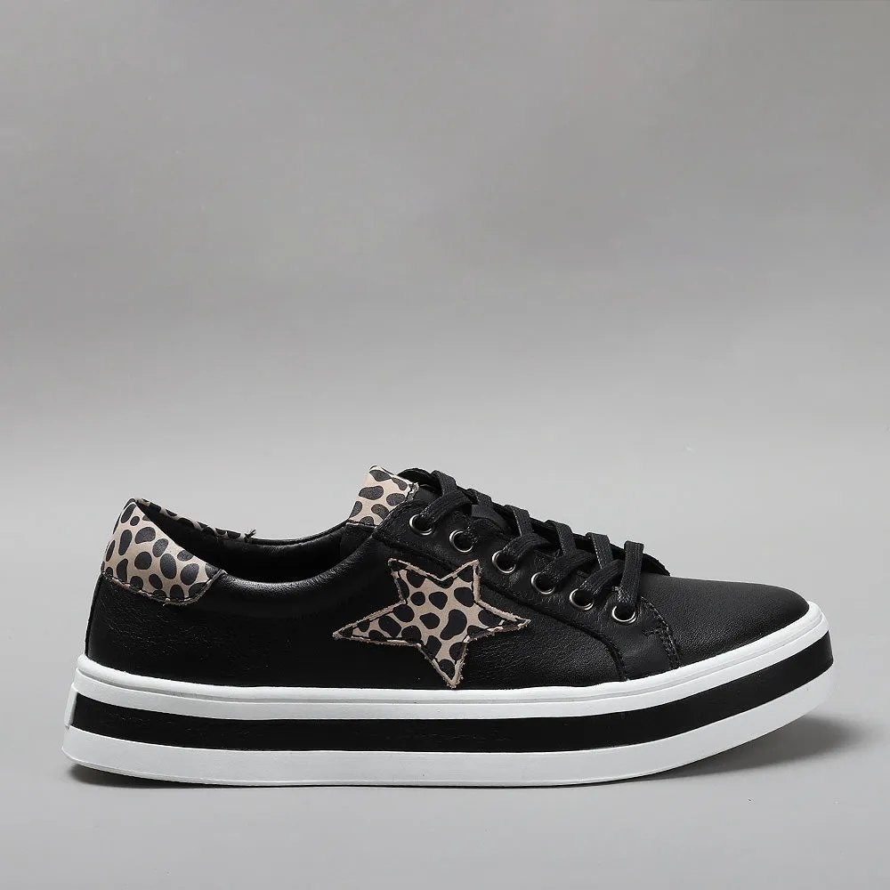 Savis - Black/Leopard