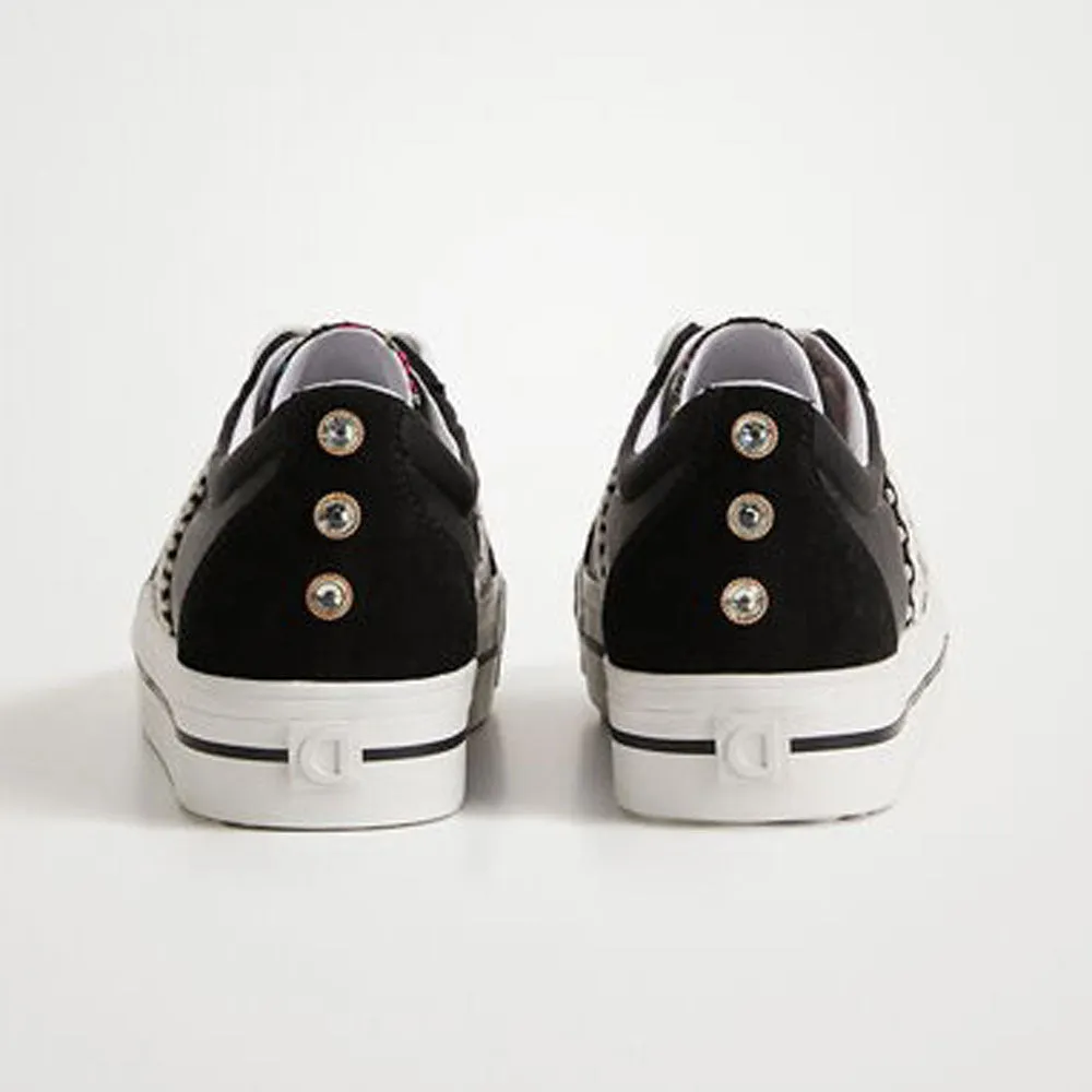 Scarpe Donna DESIGUAL Sneakers con Platform colore Nero e Fascia Etnica