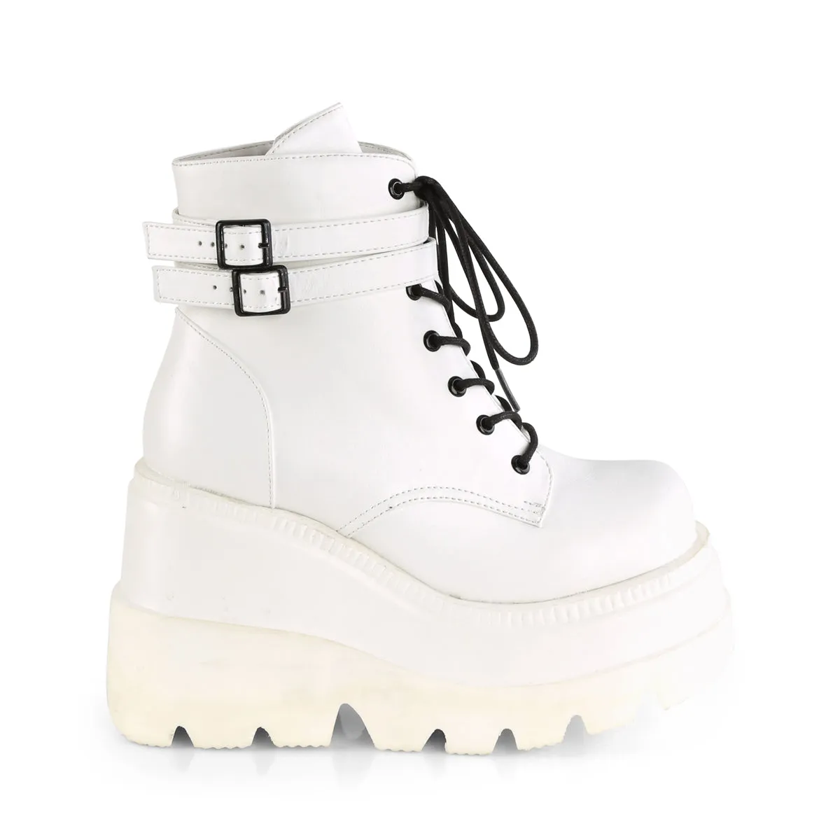 Shaker-52 Wedge Platform White Boots