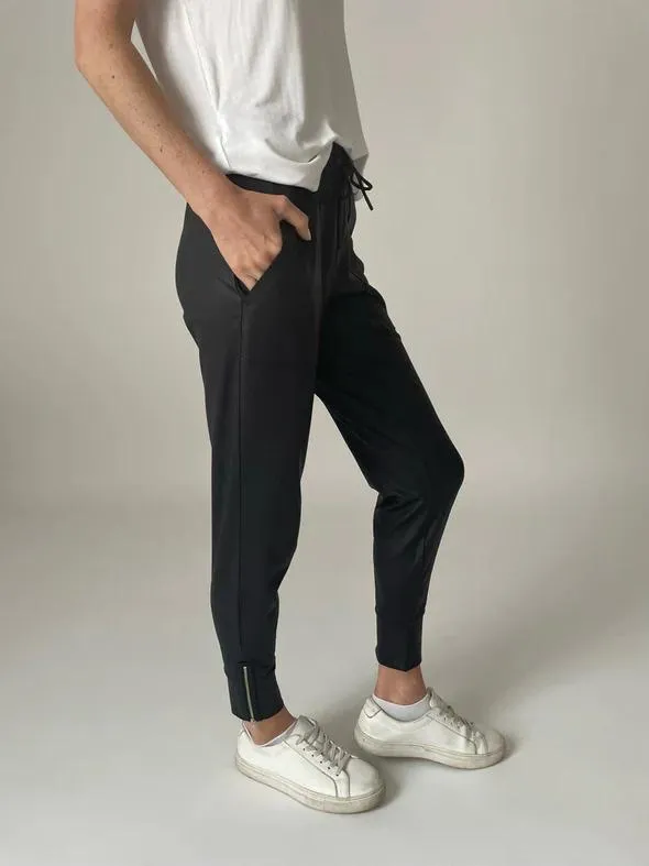 Six Fifty Coated Zip Jogger