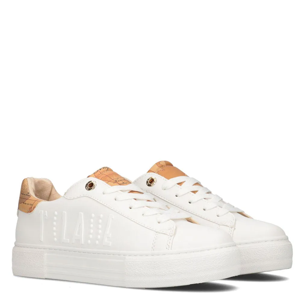 Sneakers Donna 1A Classe Alviero Martini colore Bianco con Logo Bianco 10876