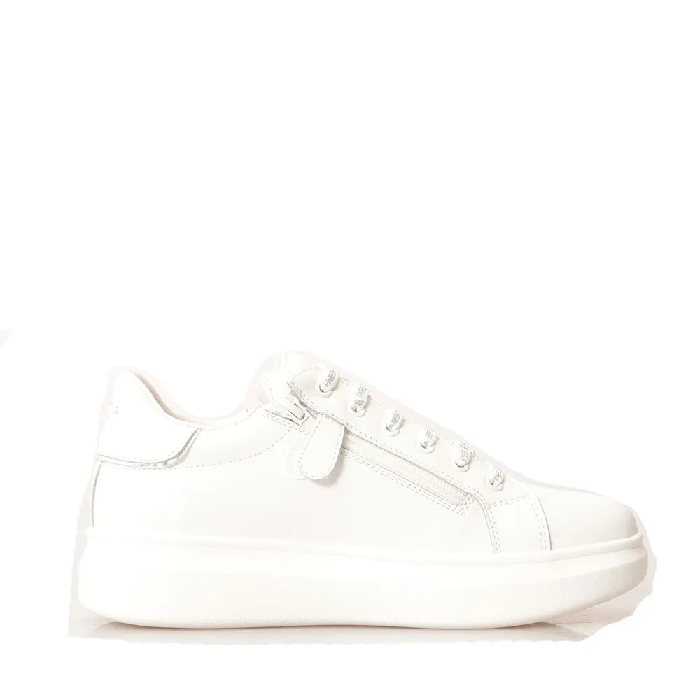 Sneakers Donna PATRIZIA PEPE linea Fly Sneakers in Pelle Bianca