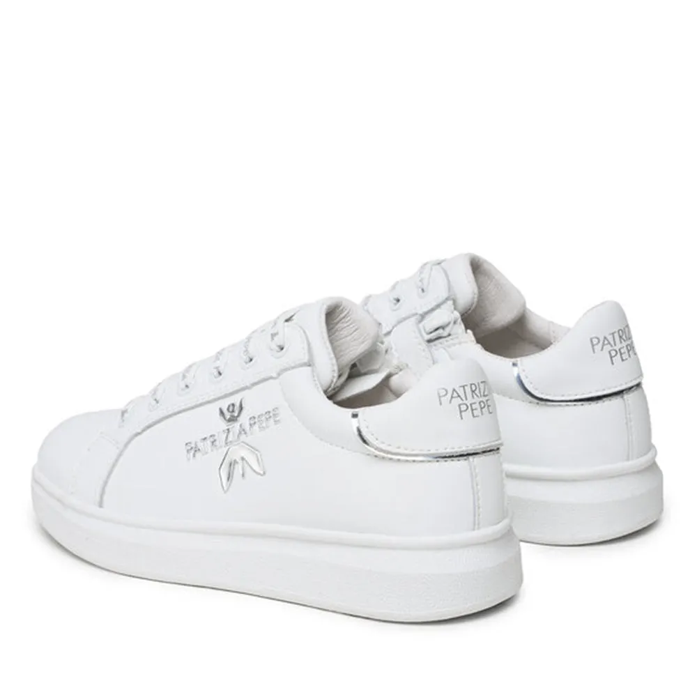 Sneakers Donna PATRIZIA PEPE linea Fly Sneakers in Pelle Bianca