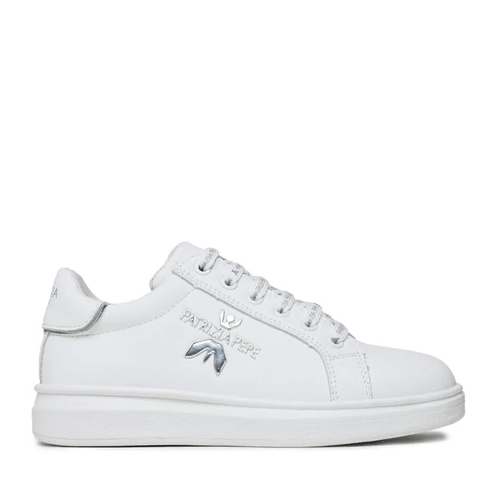 Sneakers Donna PATRIZIA PEPE linea Fly Sneakers in Pelle Bianca