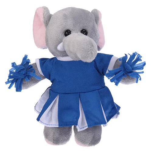 Soft Plush Stuffed Elephant with Cheerleader Outfit