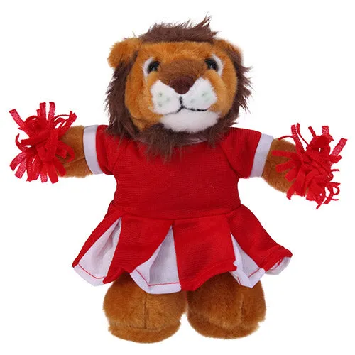 Soft Plush Stuffed Lion with Cheerleader Outfit