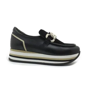 Softwaves Cala Leather Wedge Slip On Shoe