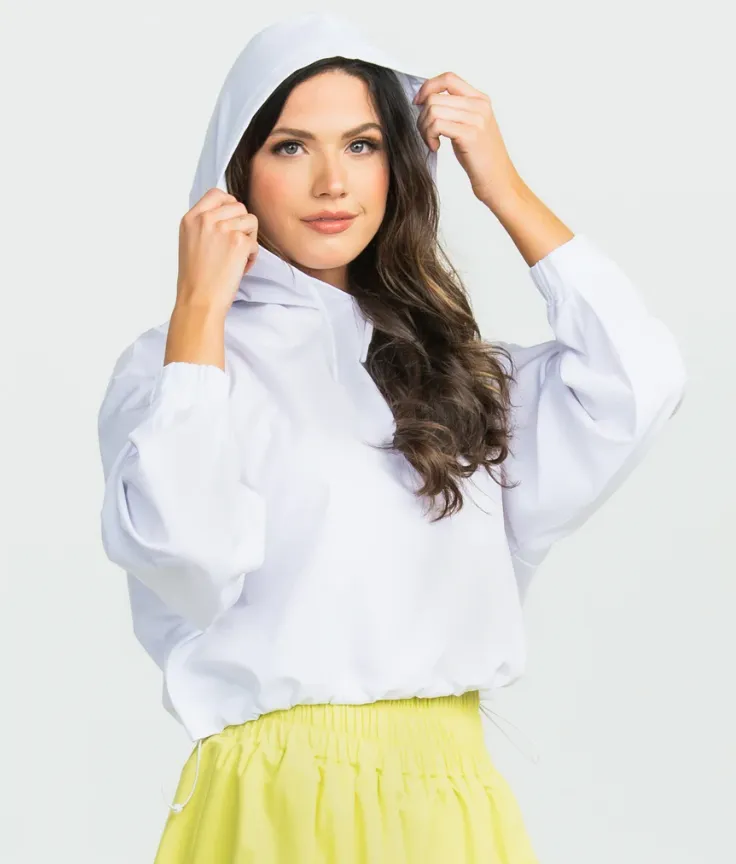 Southern Shirt Hybrid Cropped Hoodie