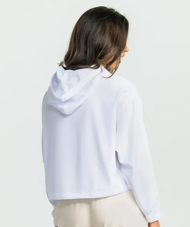 Southern Shirt Hybrid Cropped Hoodie