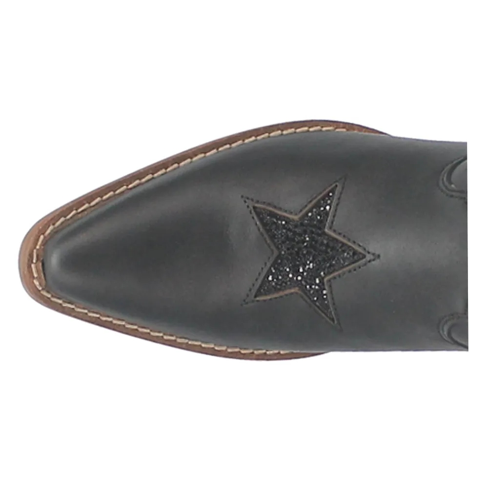 Star Struck Tooled Inlay Snip Toe Cowboy Booties