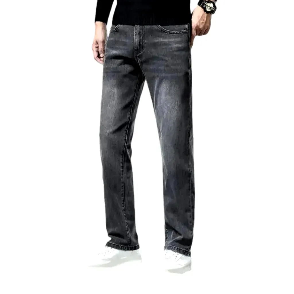 Stretchable vintage tapered men's jeans