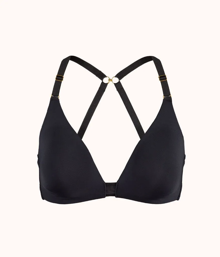 The Flex No-Wire Bra: Jet Black