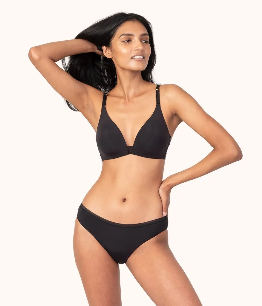 The Flex No-Wire Bra: Jet Black