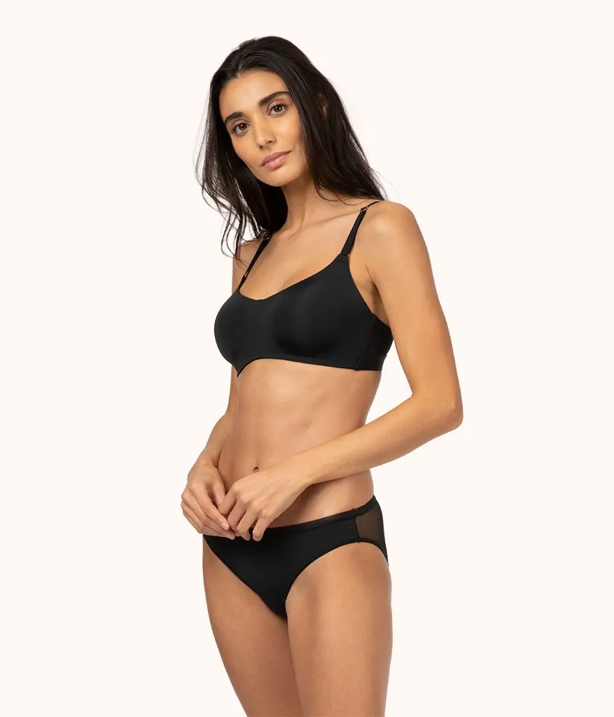 The No-Wire Balconette Bra Bundle: Jet Black/Toasted Almond