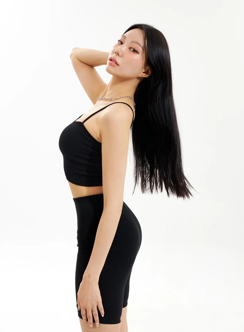 Thin Strap Ribbed Top IU312