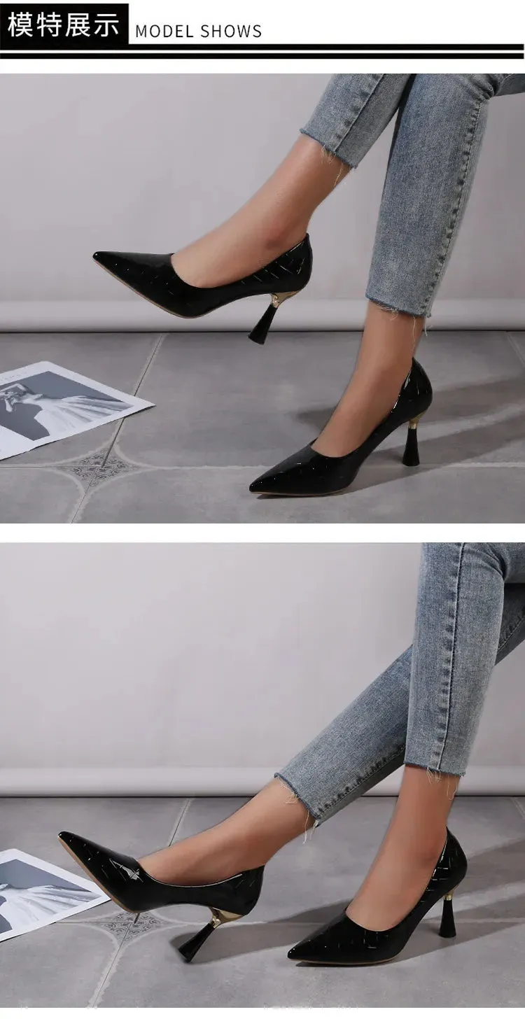 Timeless Trend: Plaid Classic High Heel Fashion Shoes