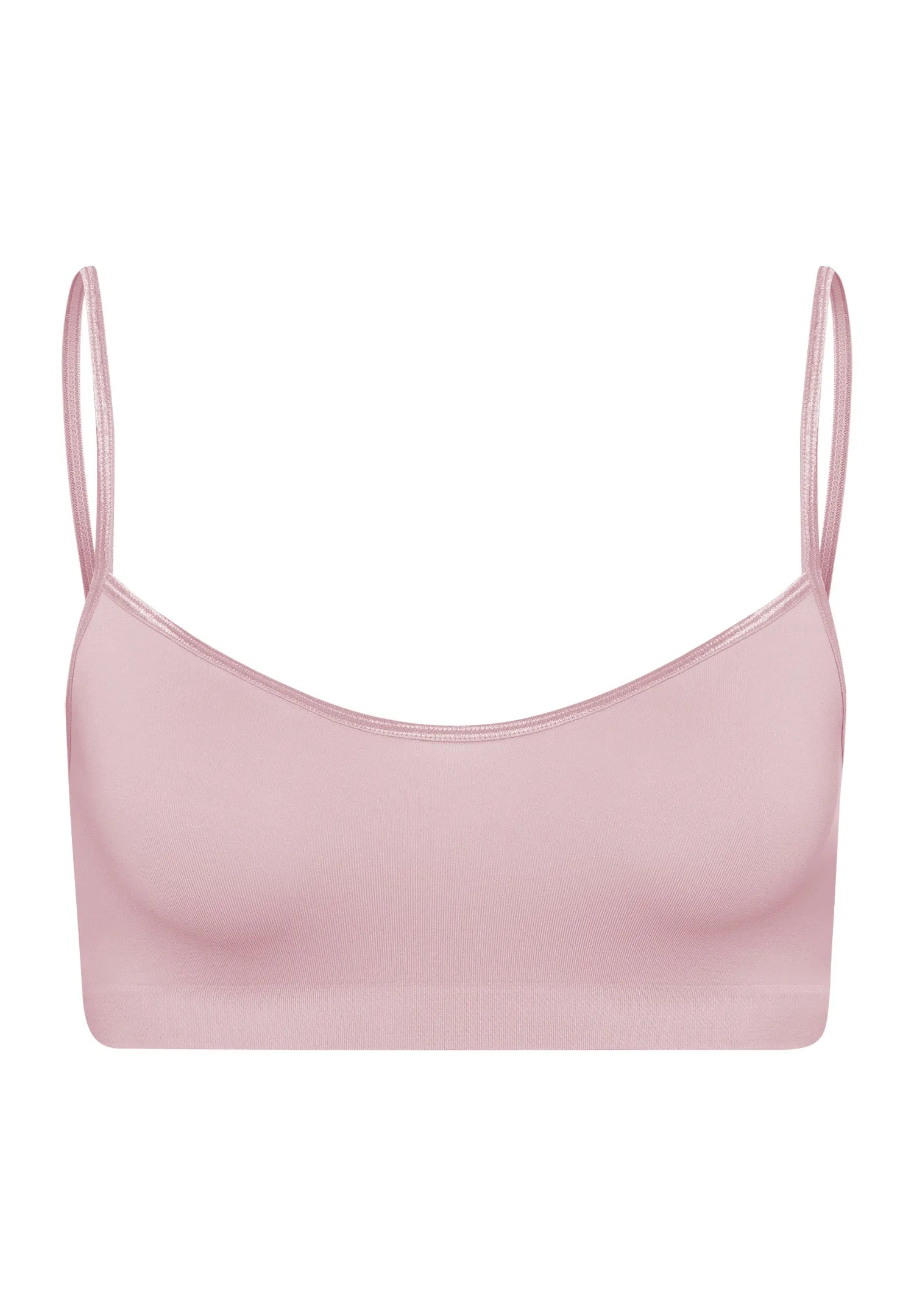 Touch Feeling Spaghetti Crop Top | Crepe Pink 71824-1499