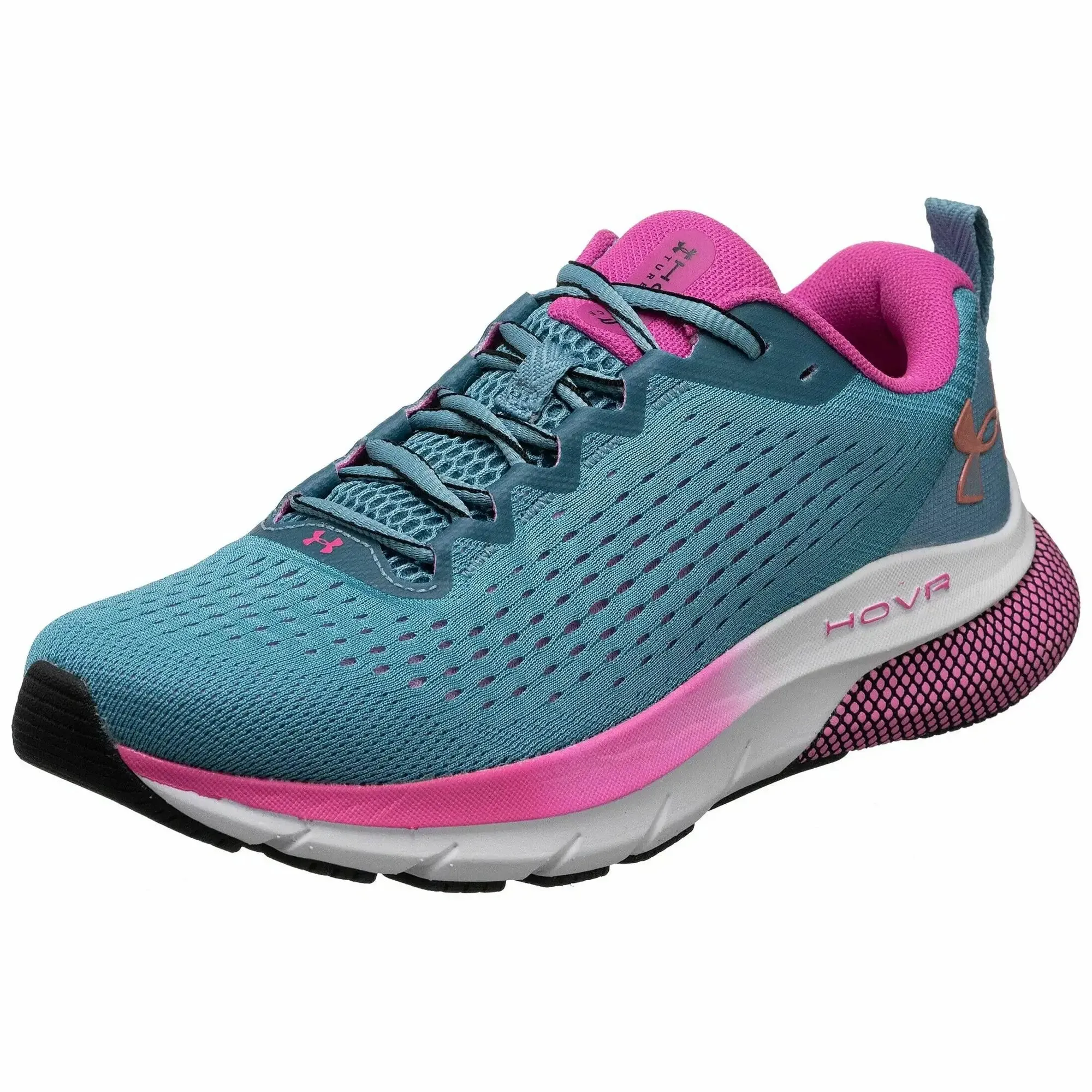 UA Hovr Turbulence Pink Blau W