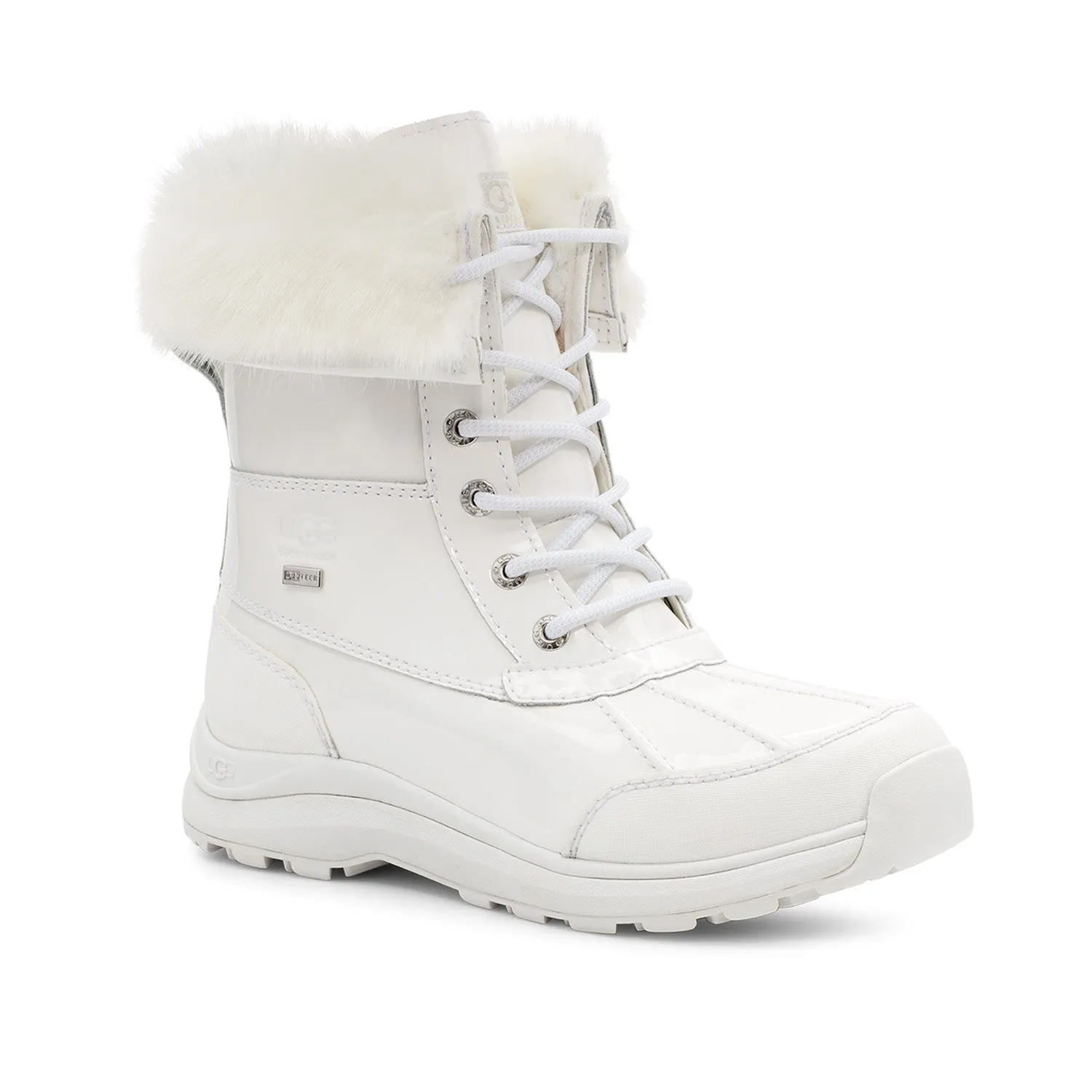 UGG Women's Adirondack Boot III in White Patent