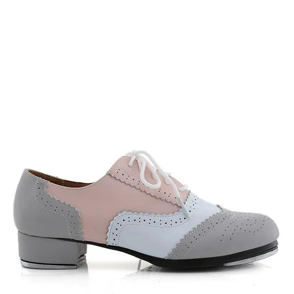 Unisex Microfiber Leather Flats Tap Dance Shoes