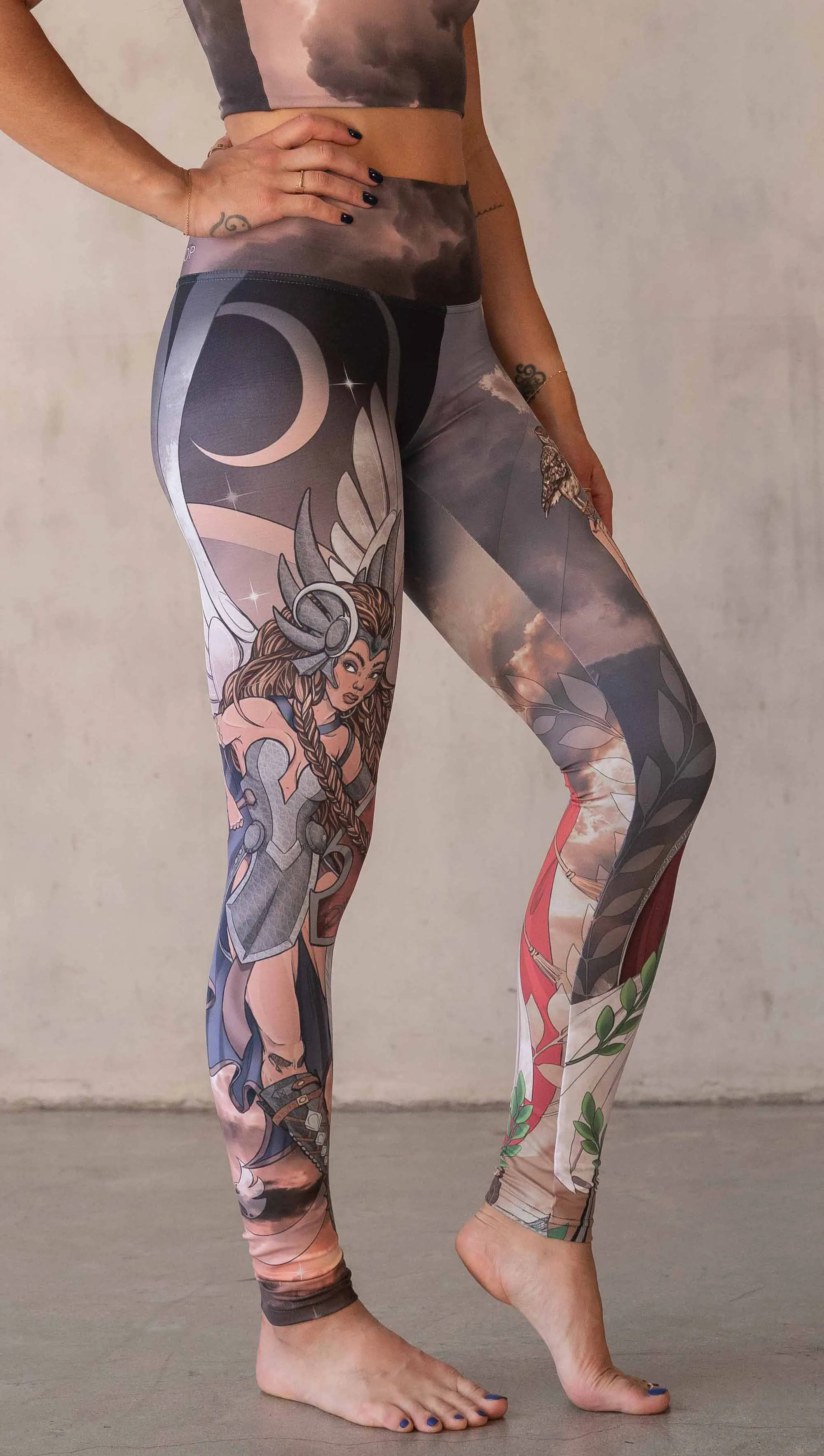 Valkyrie   Athena Mashup - Athleisure Leggings