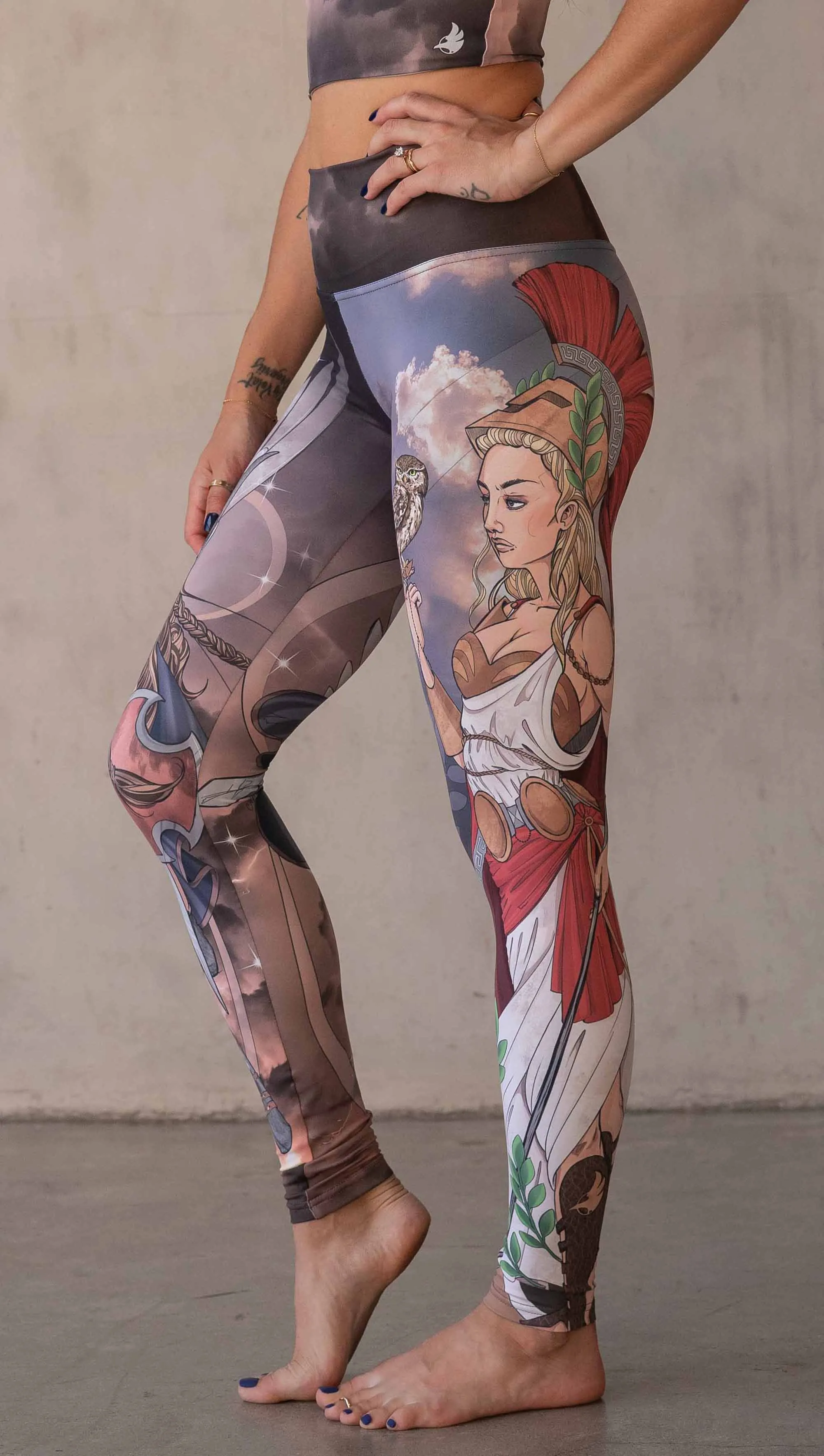 Valkyrie   Athena Mashup - Athleisure Leggings