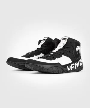 Venum Elite Wrestling Shoes - Black/White