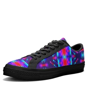 Visions of Peace Aapisi Low Top Canvas Shoes Black Sole