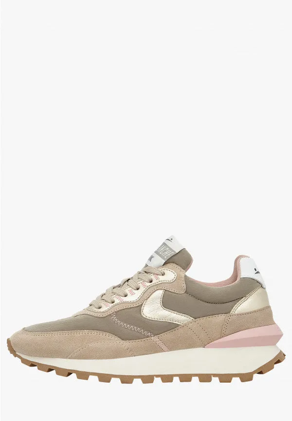 Voile Blanche - Qwark Sneaker in Beige/Pink