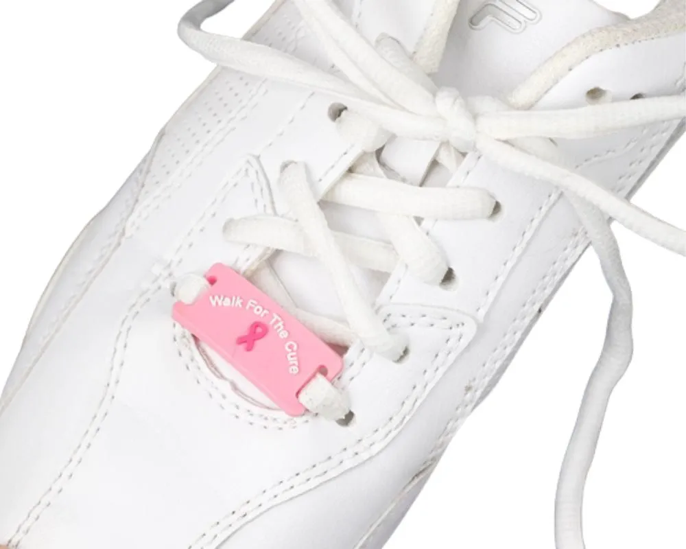 Walk For The Cure Pink Ribbon  Shoe Lace Charms