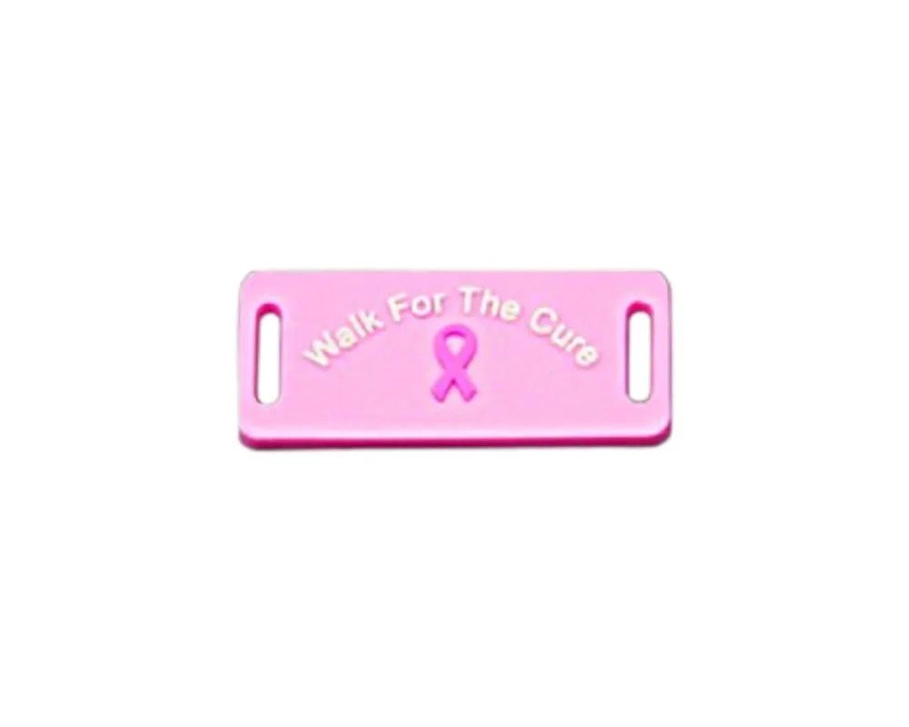 Walk For The Cure Pink Ribbon  Shoe Lace Charms