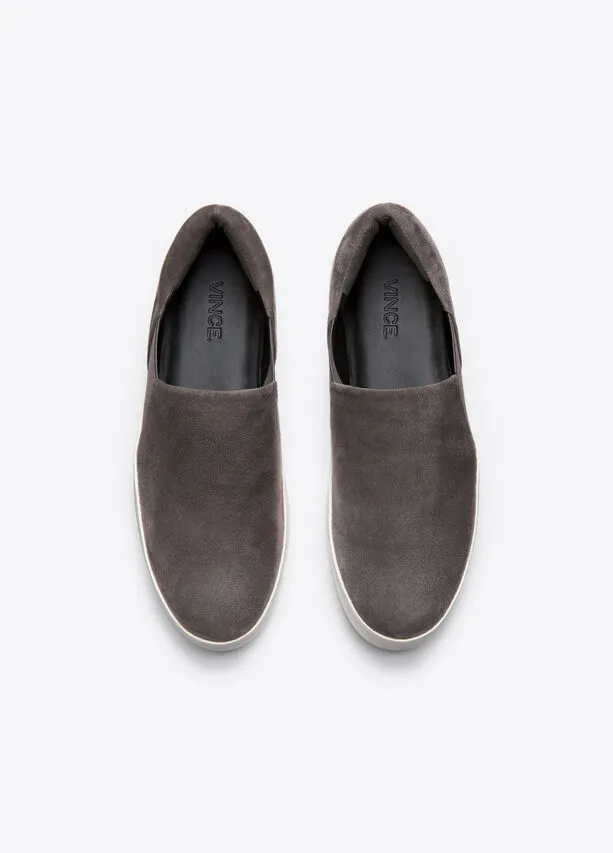 Warren Sneaker - Steel Suede