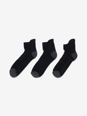 WES Lounge Black Trainer Socks Set of Three