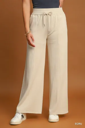 Wine Down Set Pants - White