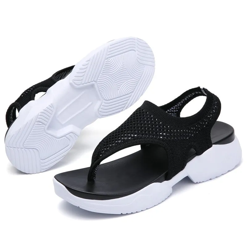 Women's cute simple pretty leisure slip-on flip flop sandals