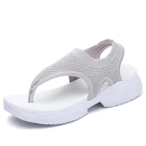 Women's cute simple pretty leisure slip-on flip flop sandals