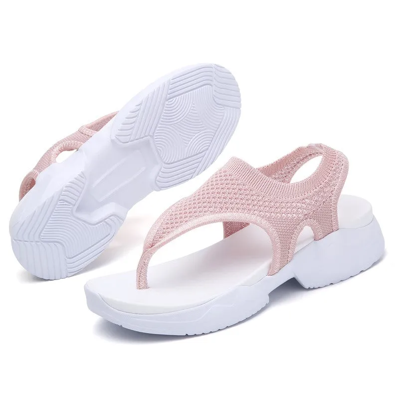 Women's cute simple pretty leisure slip-on flip flop sandals