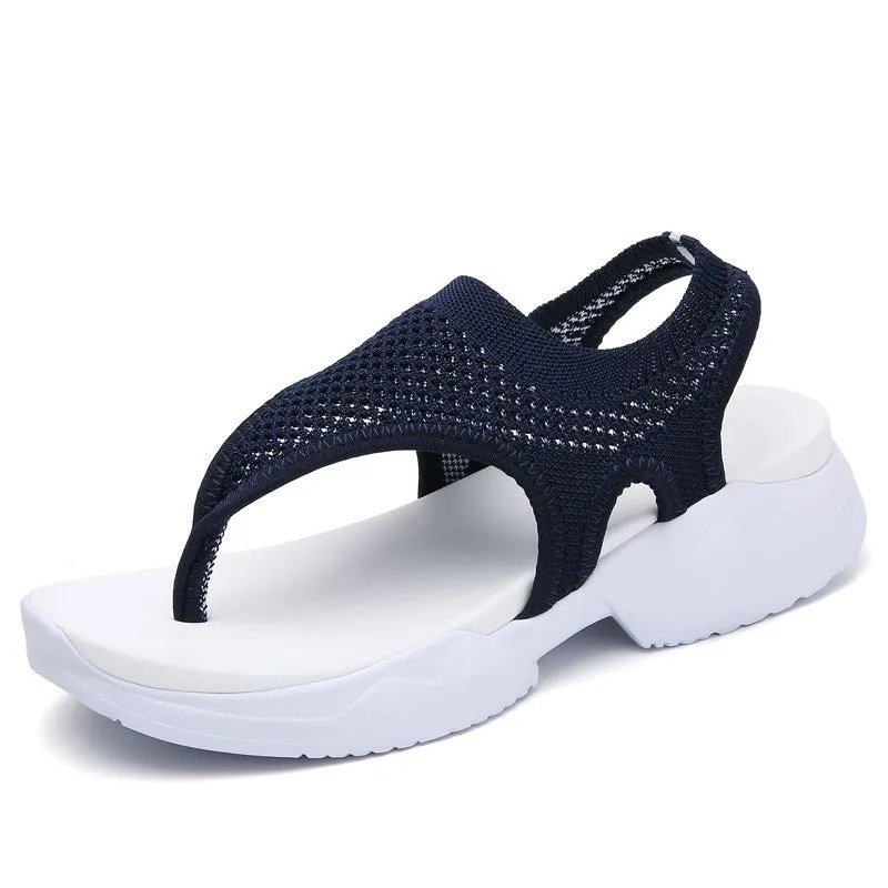 Women's cute simple pretty leisure slip-on flip flop sandals