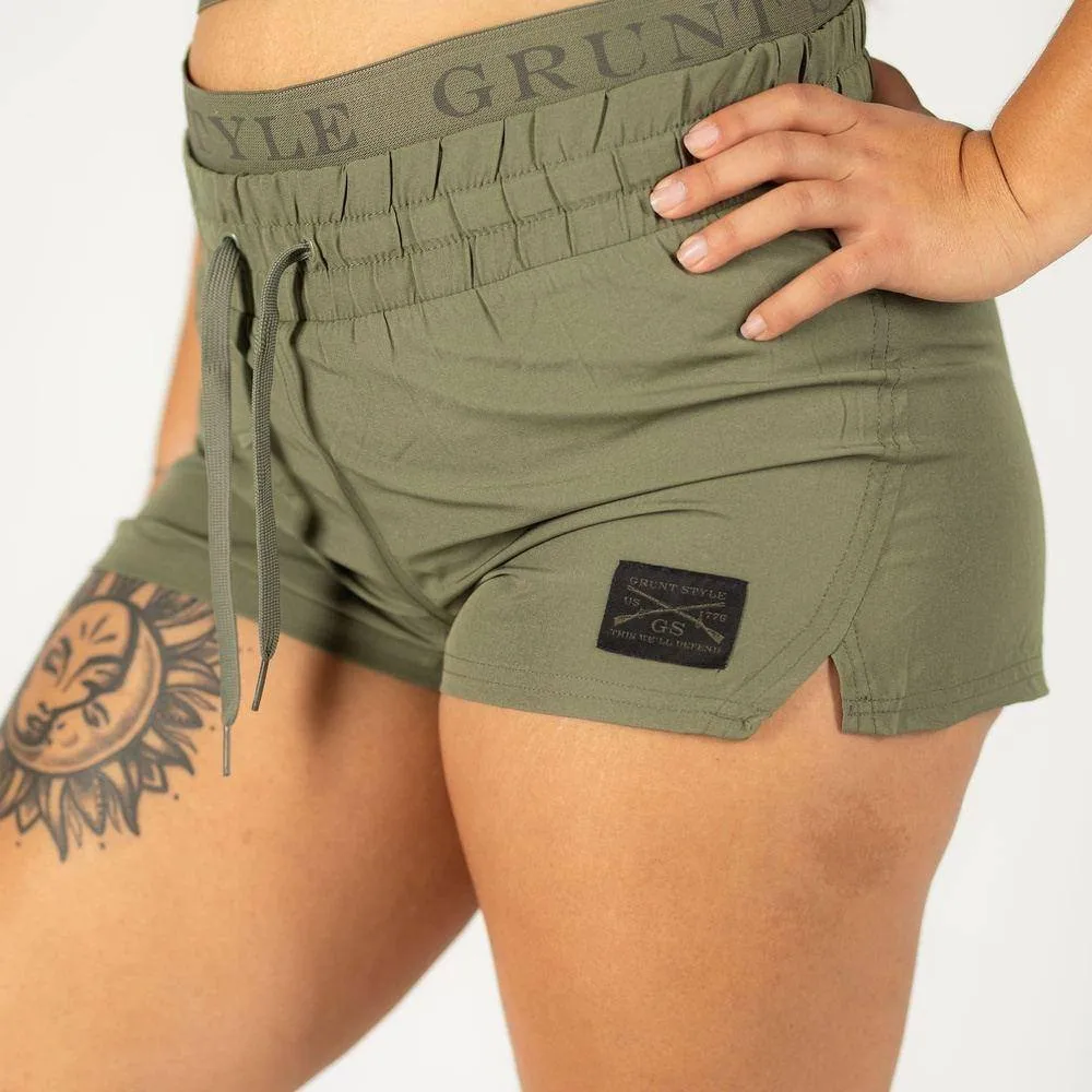 Women's Hybrid Short - Olive