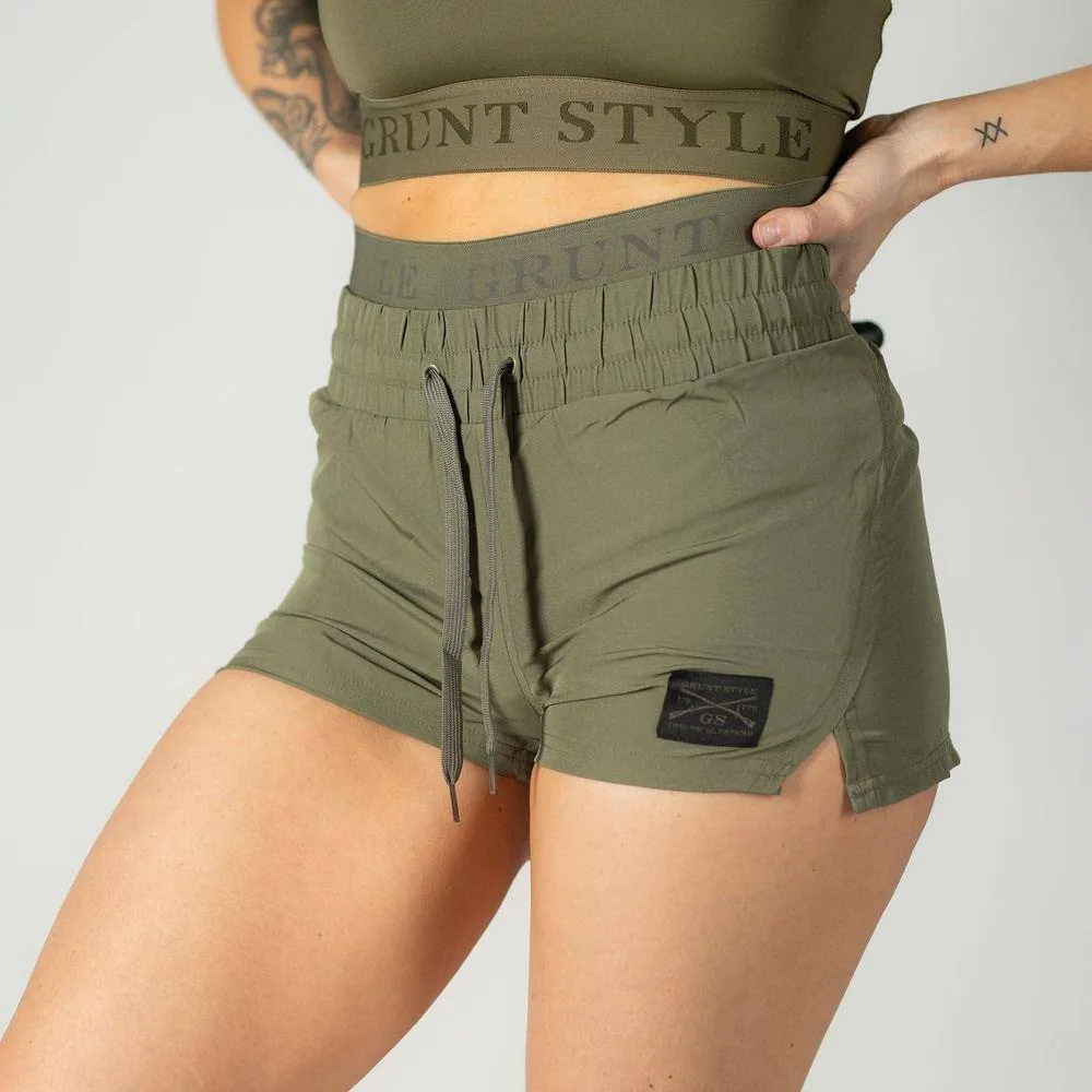 Women's Hybrid Short - Olive