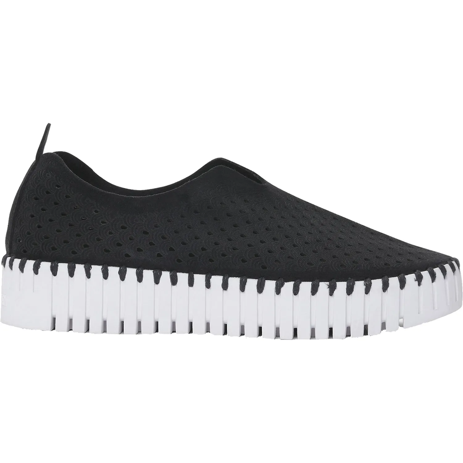 Women's Ilse Jacobsen Tulip 3373 Platform Black Synthetic