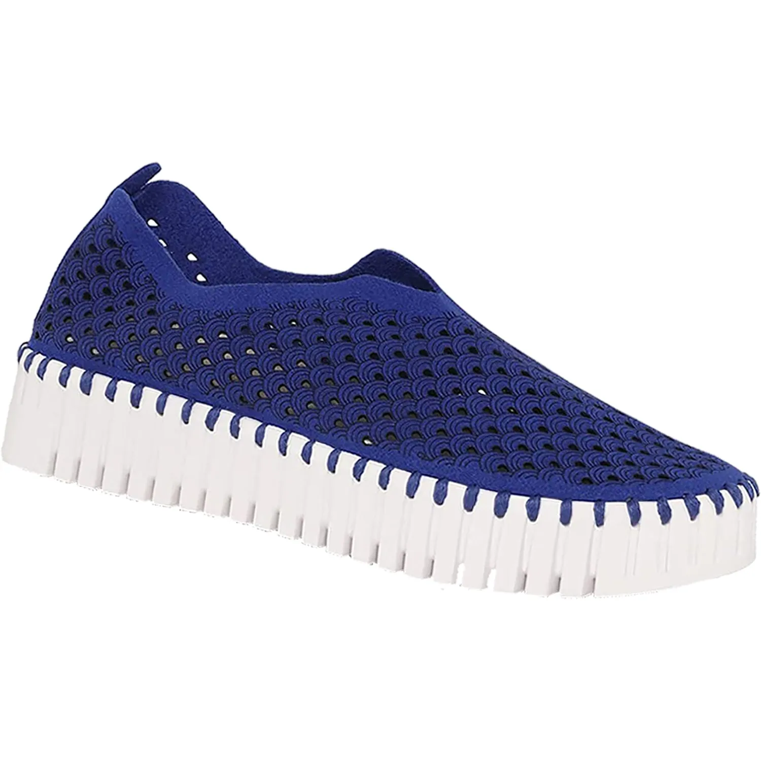 Women's Ilse Jacobsen Tulip 3373 Platform Blue Web Synthetic