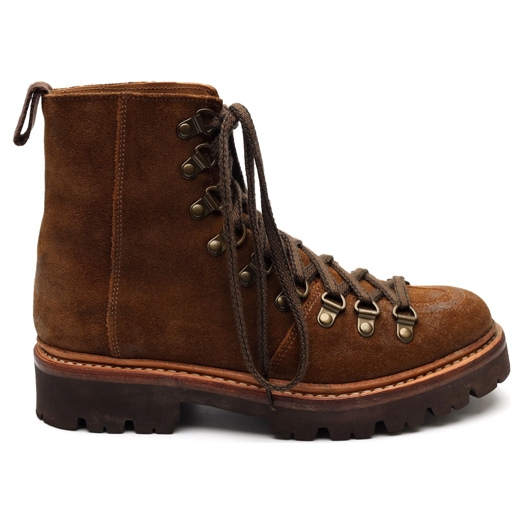 Women's 'Nanette' Brown Suede Hiker Boots UK 4