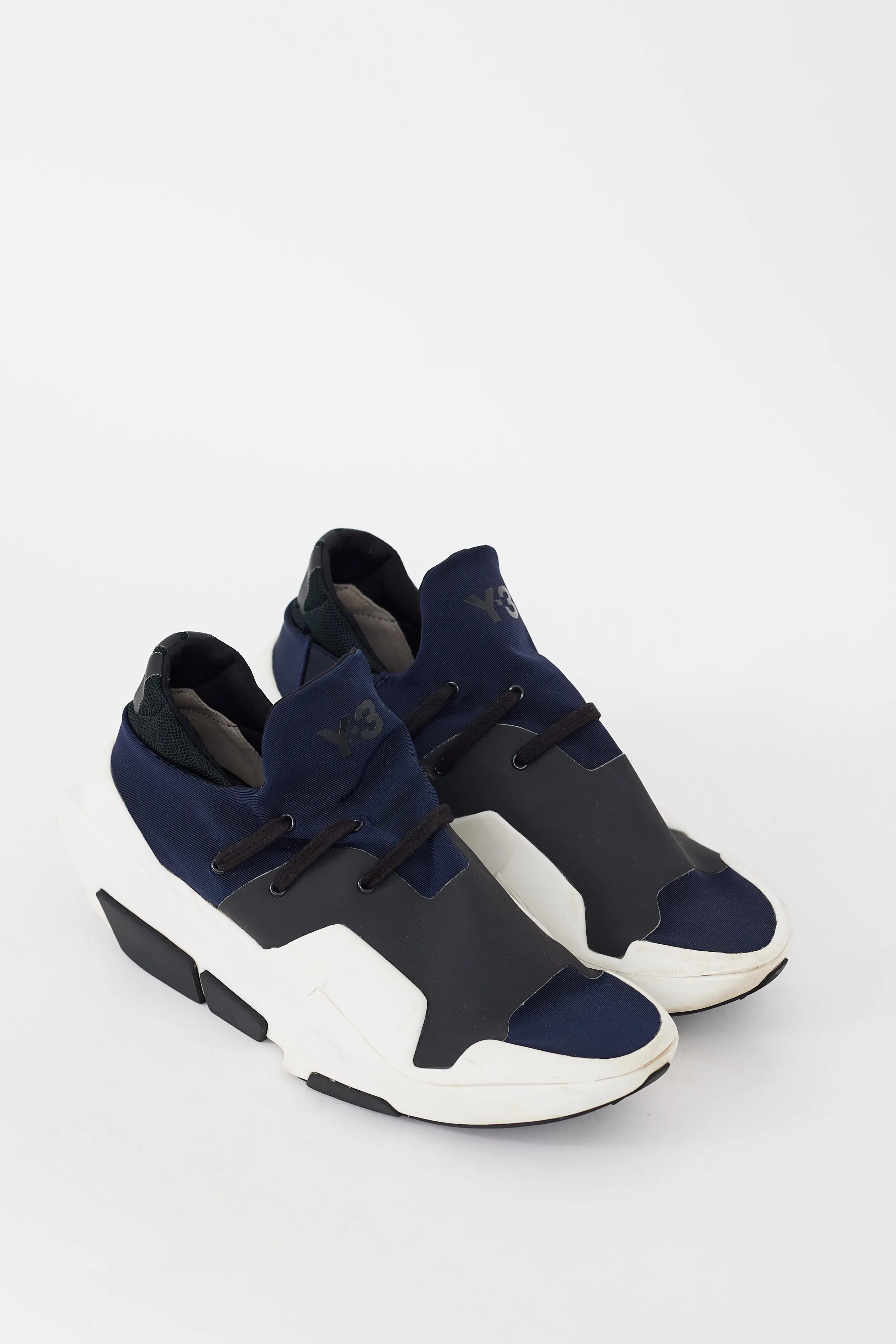 X Adidas Navy & Black Mira Platform Sneaker